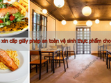 Quy trình xin cấp giấy phép an toàn vệ sinh thực phẩm cho nhà hàng ăn uống