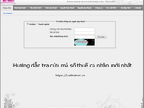 Hướng dẫn tra cứu mã số thuế cá nhân online mới nhất  - Luật Kết Nối