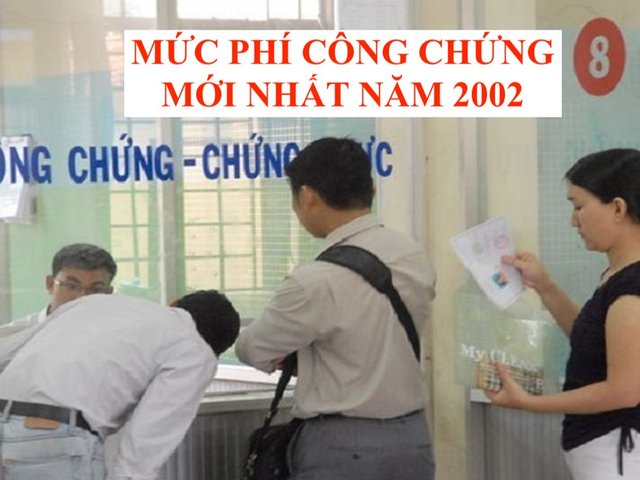 Mức phí công chứng mới nhất năm 2022
